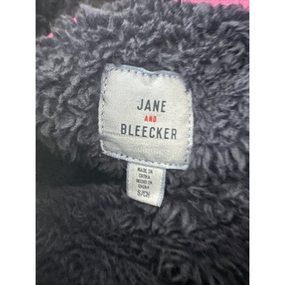 Jane & Bleecker Fuzzy Faux Fur Lounge Top Navy Blue Women's Size Small NWT - Picture 6 of 7